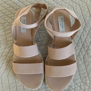 Pink Wedge Sandals